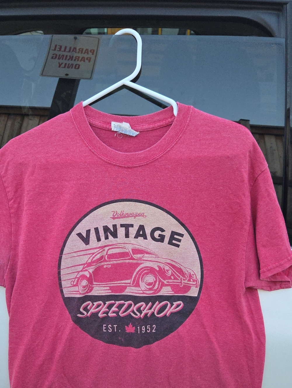 Volkswagen Vintage Speedshop Graphic Tee - Pale Red